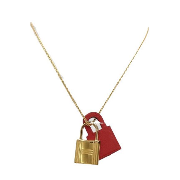 HERMES Red Necklace - Picture 1 of 6